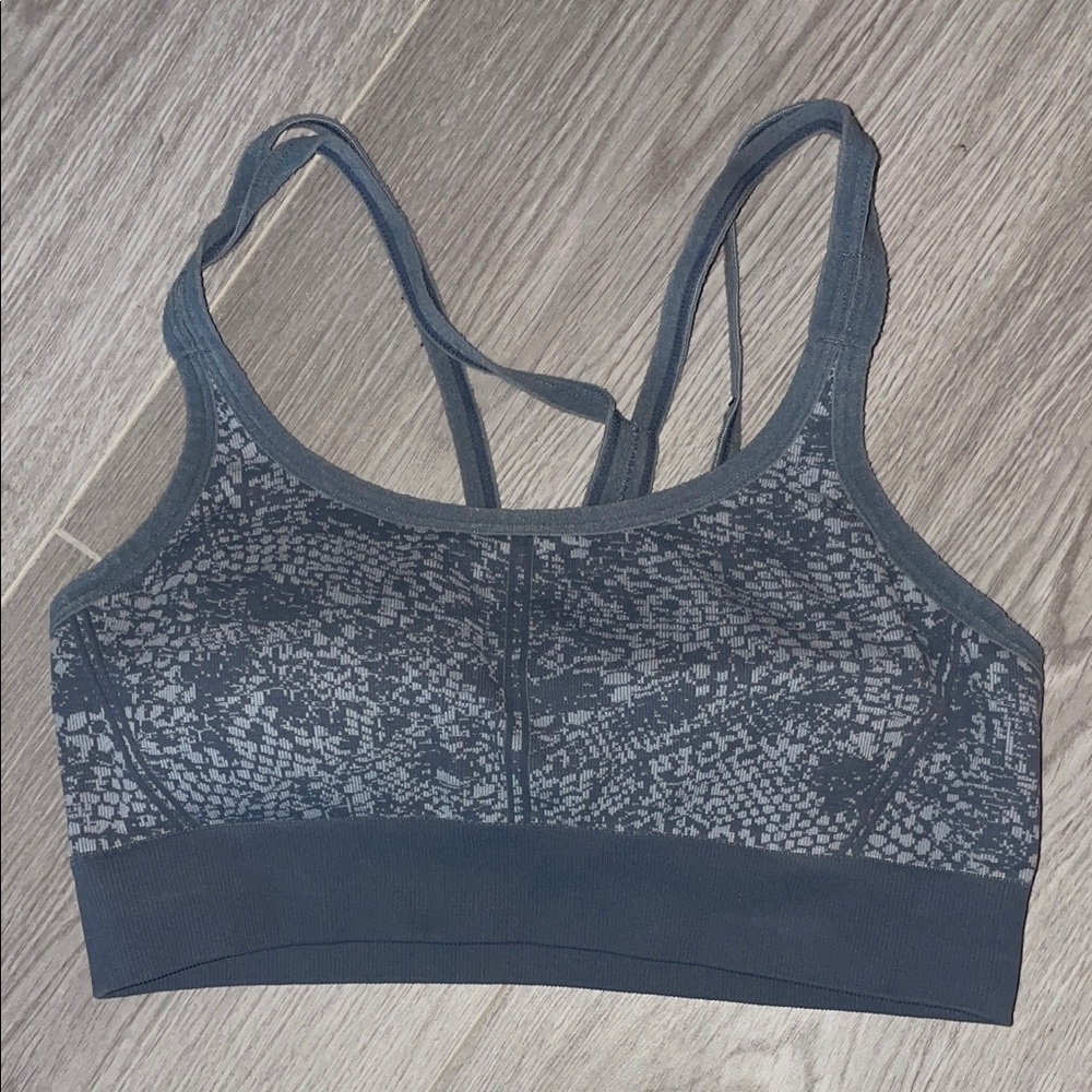 Champion Blue Patterned Sports Bra